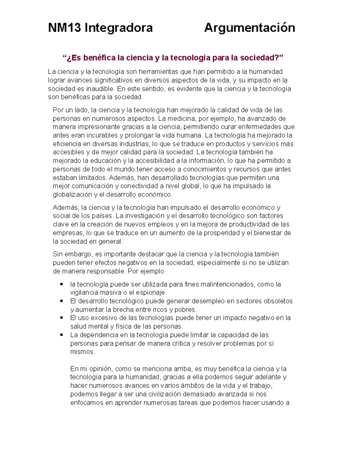 Conclusión