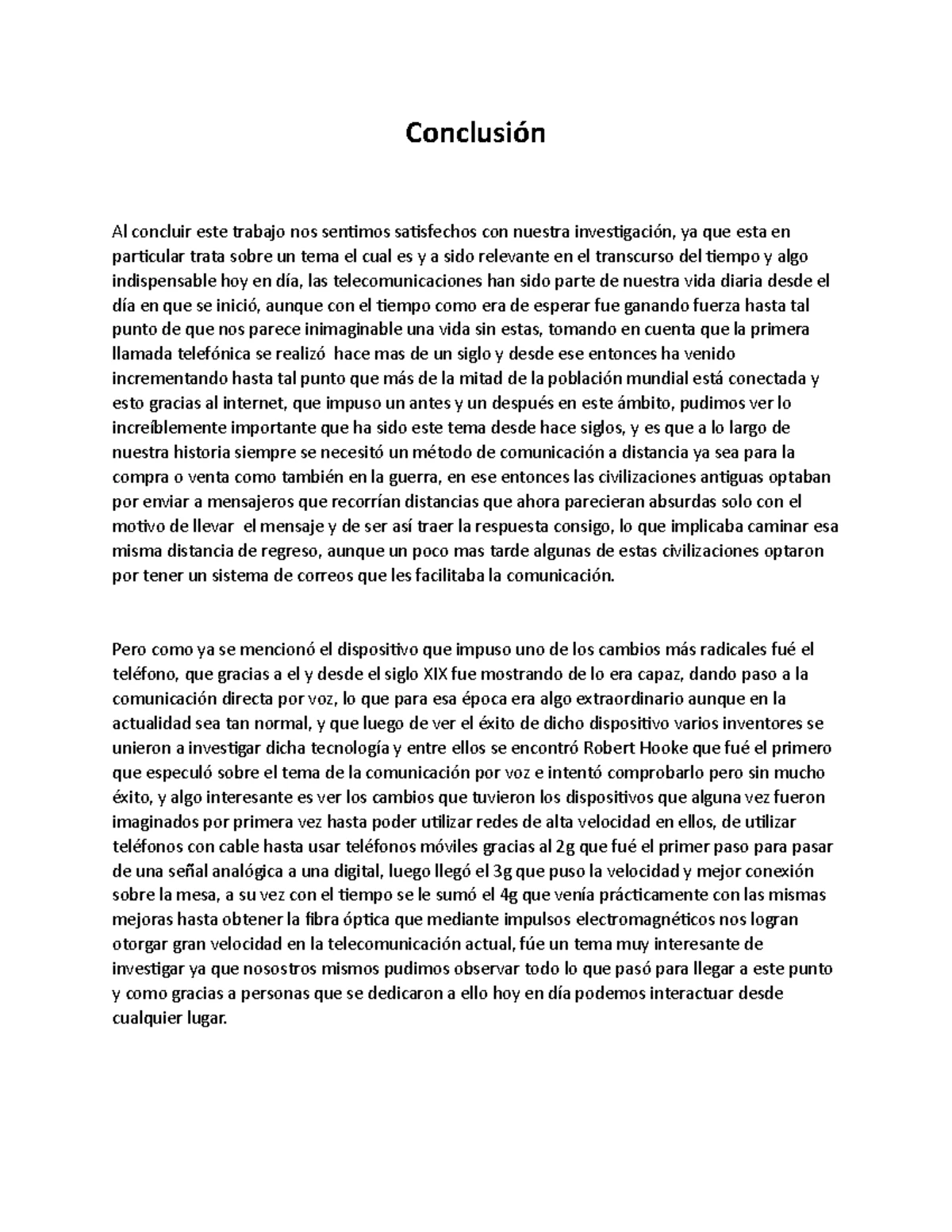 Conclusión