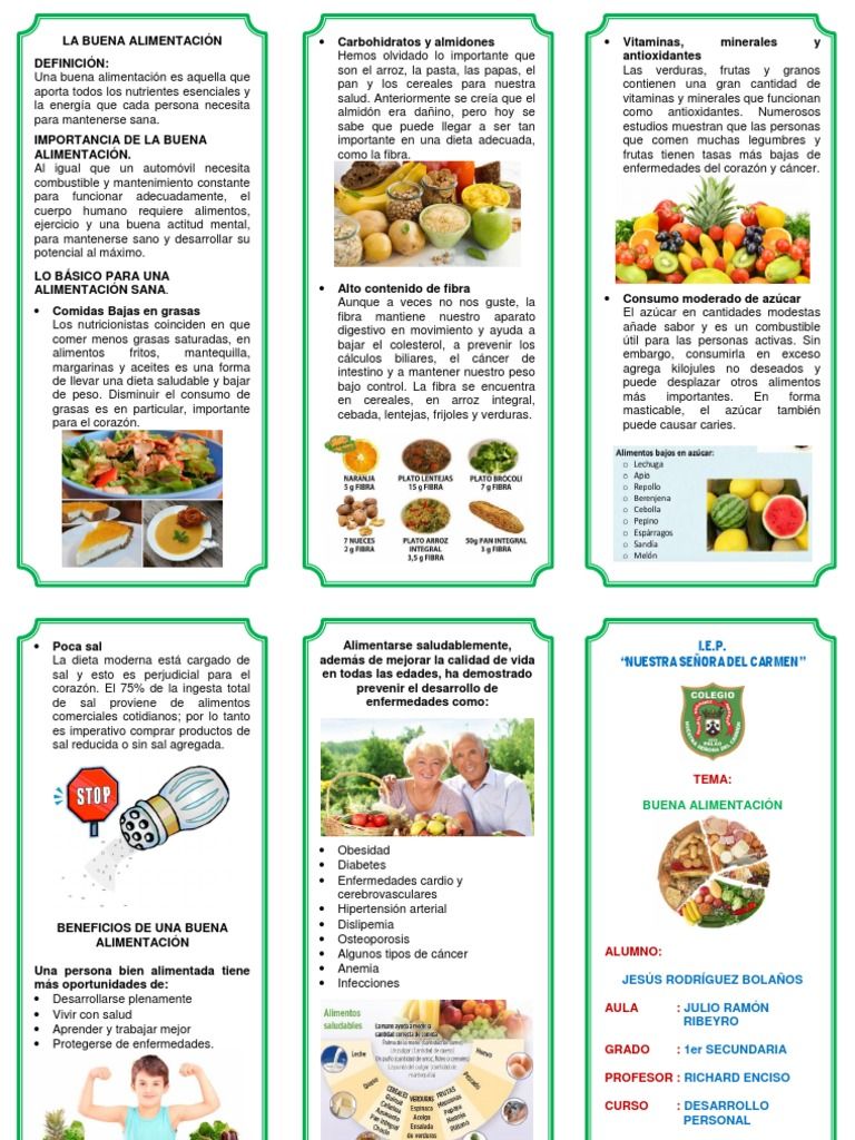 La importancia de una dieta equilibrada